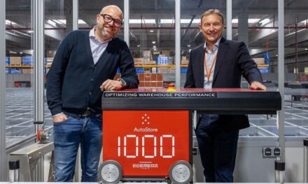 1.000-sten AutoStore-Roboter installiert