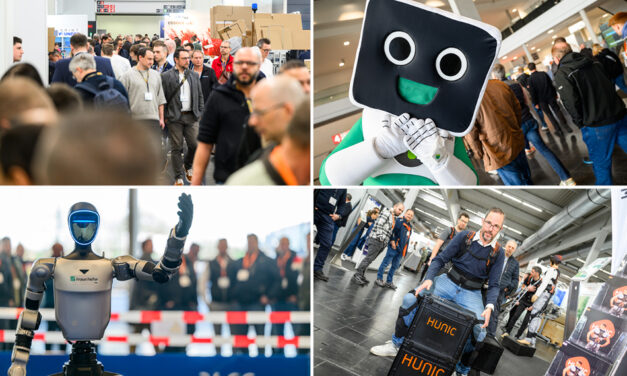 Intralogistik, Verpackung und Automation auf einer Messe
